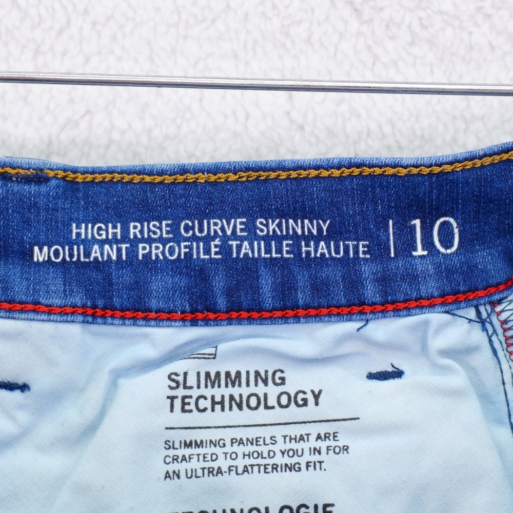 Tommy Hilfiger Denim High Rise Curvy Skinny Jeans -10- 32 / 28 Zip Up Ankle - Picture 10 of 12